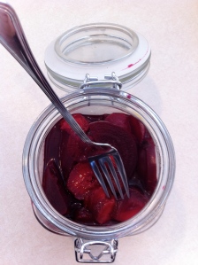 Pickled Beets and Strawberries