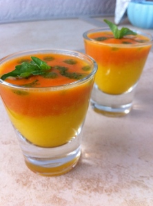 Chilled Tomato and Yellow Pepper Soup